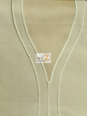 Jazmine Oval Mask Drapery Fabric / Champagne / Sold By The Yard