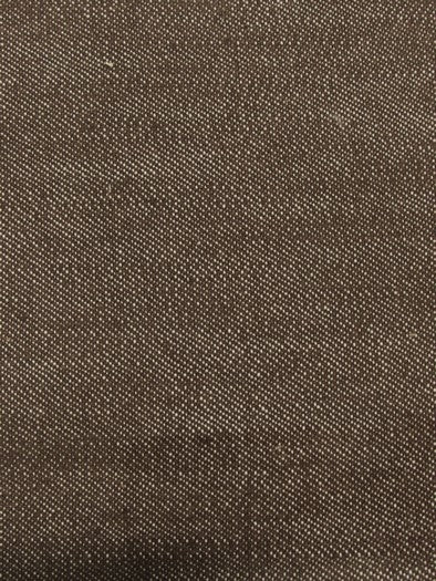 Japanese Yarn-Dyed Denim Fabric / Pale Brown (Broken-Weave Denim)