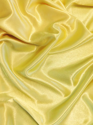Solid Crepe Back Satin Fabric / Sunshine / Sold By The Yard