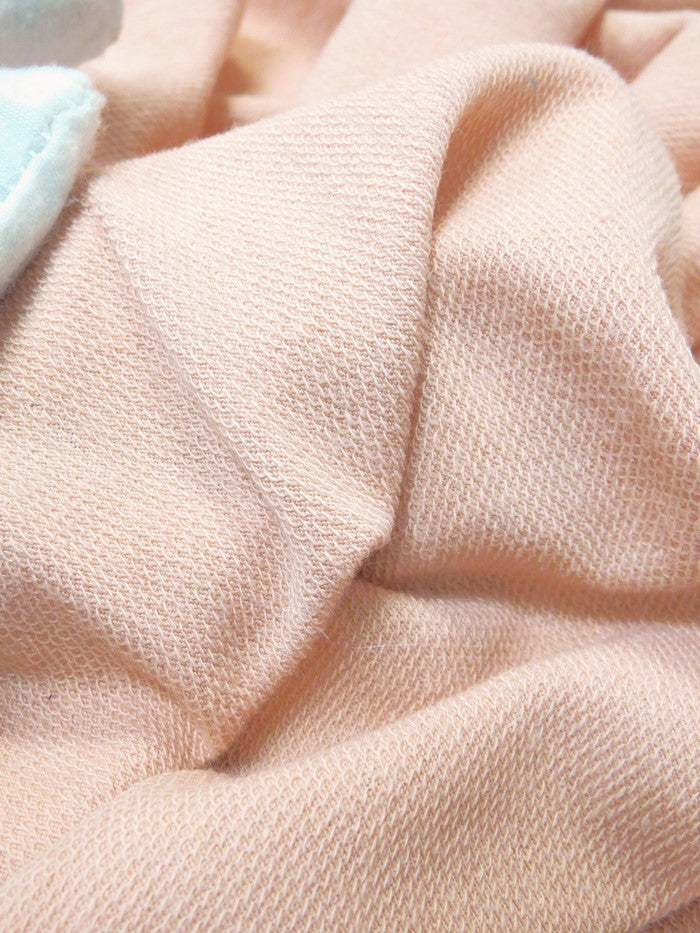 French Terry Polyester Rayon Spandex Fabric / Blush / Sold By The Yard
