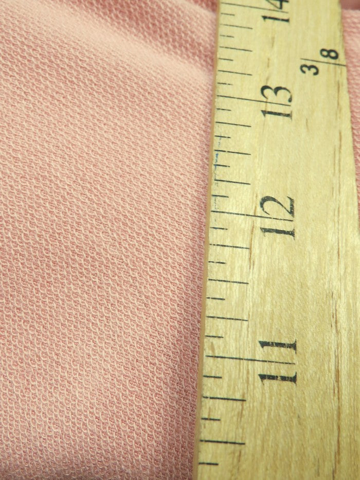French Terry Polyester Rayon Spandex Fabric / Blush / Sold By The Yard