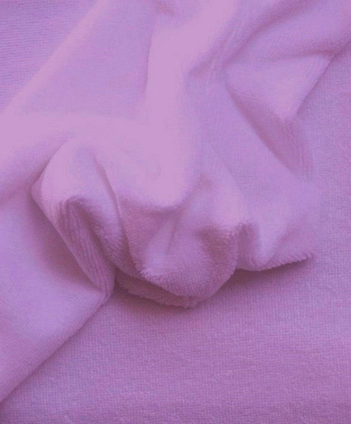 French Terry Polyester Rayon Spandex Fabric / Lavender / Sold By The Yard