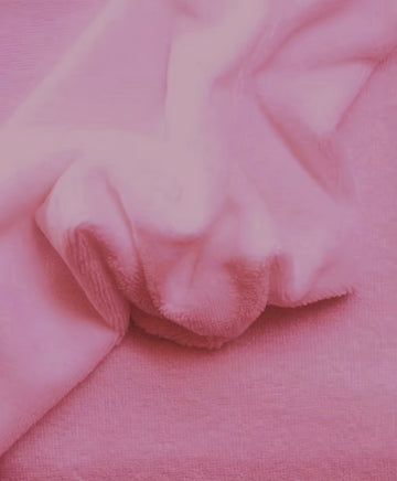 French Terry Polyester Rayon Spandex Fabric / Mauve / Sold By The Yard Closeout!!!