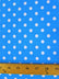 Poly Cotton Printed Fabric Small Polka Dots / Turquoise/White Dots / Sold By The Yard