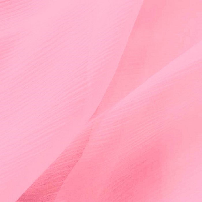 Crushed Chiffon Fabric / Dusty Rose / Sold By The Yard