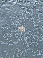 Luminous Crinkled Floral Upholstery Fabric / Sterling / Sold By The Yard