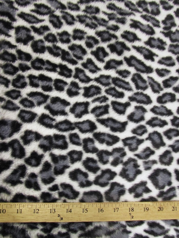Latte/Amber Leopard Half Shag Beaver Fabric / Sold By The Yard-2