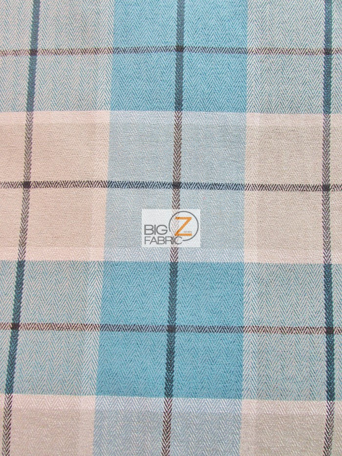 Luxury Tartan Plaid Upholstery Fabric / Stillwate / Sold By The Yard