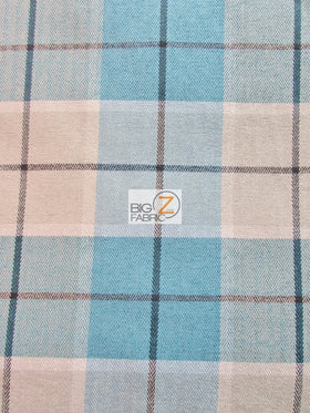 Luxury Tartan Plaid Upholstery Fabric / Stillwate / Sold By The Yard