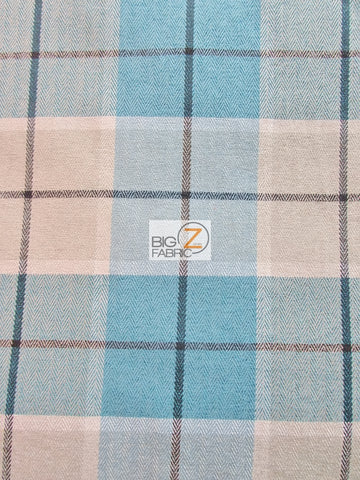 Luxury Tartan Plaid Upholstery Fabric / Stillwate / Sold By The Yard