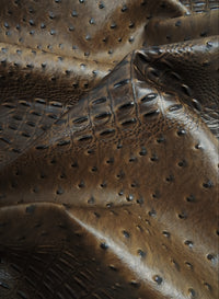 Mutant Ostrich Gator Embossed Vinyl Fabric / Sold By The Yard