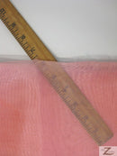 Mirror Crystal Organza Fabric - 20 Yard Bolt - Coral-2