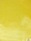 Mirror Crystal Organza Fabric - 20 Yard Bolt - Yellow-1