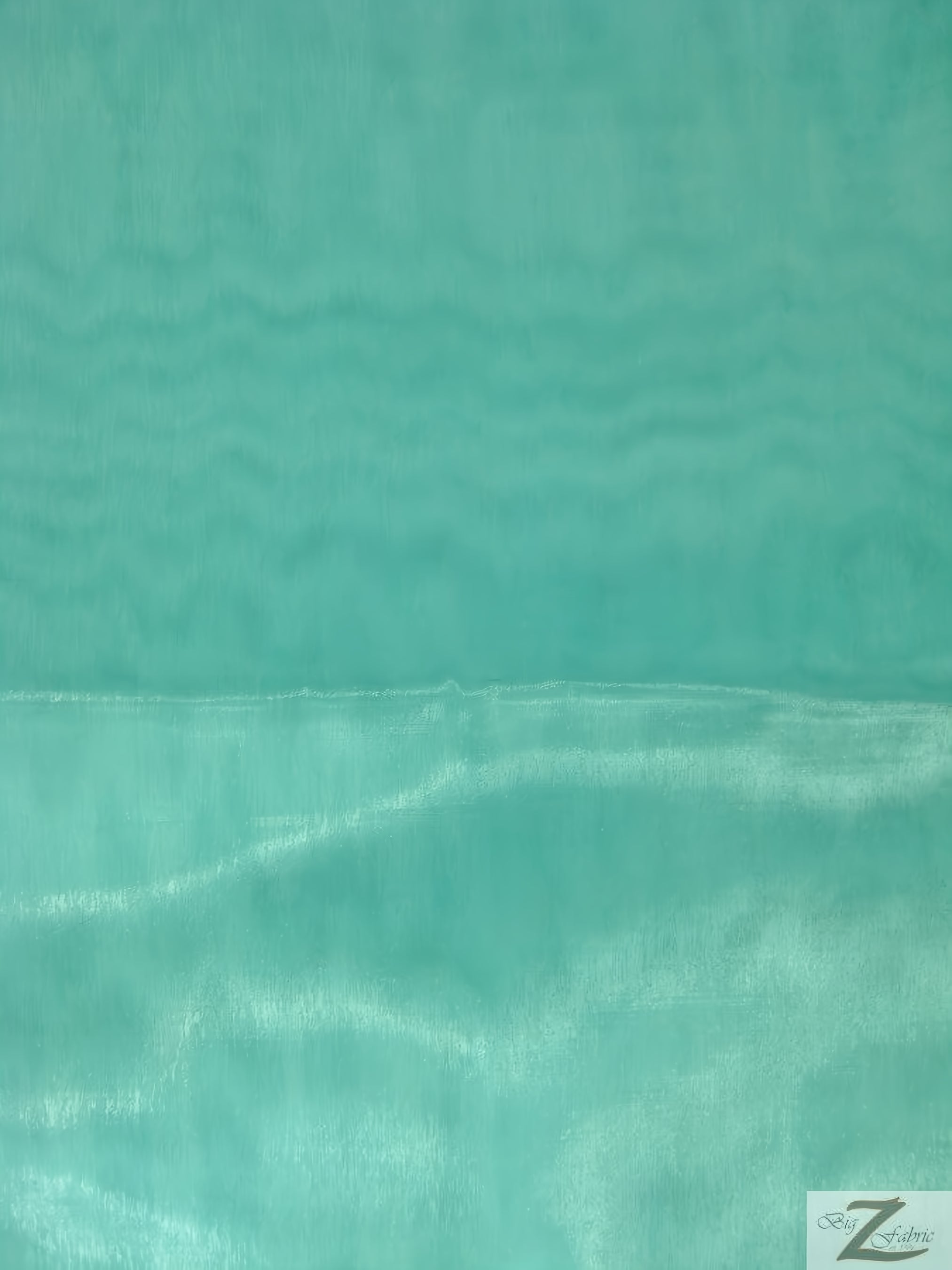 Mirror Crystal Organza Fabric - 50 Yard Bolt - Aqua