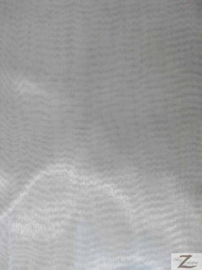 Mirror Crystal Organza Fabric - 50 Yard Bolt - Silver