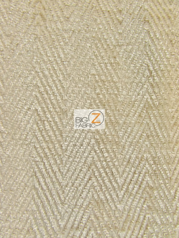 Mini Chevron Upholstery Fabric / Bone / Sold By The Yard