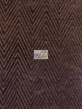 Mini Chevron Upholstery Fabric / Bordeaux / Sold By The Yard