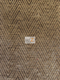 Mini Chevron Upholstery Fabric / Desert / Sold By The Yard