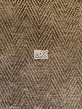 Mini Chevron Upholstery Fabric / Desert / Sold By The Yard