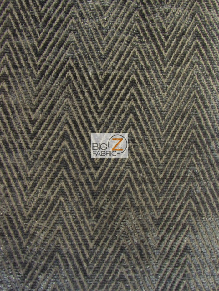 Mini Chevron Upholstery Fabric / Shadow / Sold By The Yard