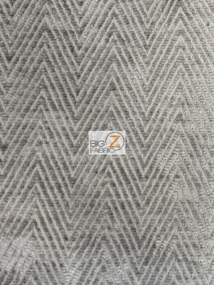 Mini Chevron Upholstery Fabric / Stone / Sold By The Yard