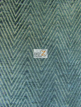 Mini Chevron Upholstery Fabric / Teal / Sold By The Yard