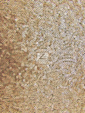 Mini Disc Sequin Nylon Mesh Fabric / Matte Beige / Sold By The Yard