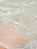 Mini Disc Sequin Nylon Mesh Fabric / Shiny Mint Green / Sold By The Yard