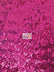 Mini Disc Sequin Nylon Mesh Fabric / Shiny Fuchsia / Sold By The Yard