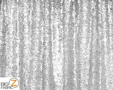 Mini Disc Sequin Nylon Mesh Fabric / Matte Charcoal / Sold By The Yard