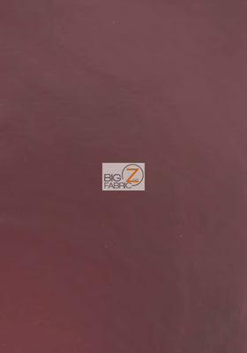 Matte Foil Spandex Fabric / Burgundy / Stretch Lycra Sold By The Yard