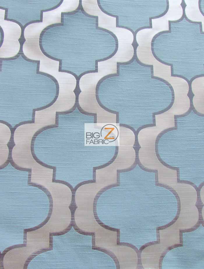 Moroccan Quatrefoil Upholstery Fabric / Malibu / Sold By The Yard