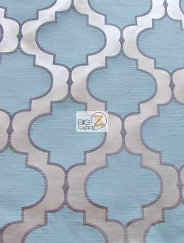 Moroccan Quatrefoil Upholstery Fabric / Malibu / Sold By The Yard