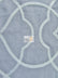 Modern Trellis Poly Linen Blend Upholstery Fabric / Classic Silver / Sold By The Yard