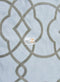 Modern Trellis Poly Linen Blend Upholstery Fabric / Sold By The Yard