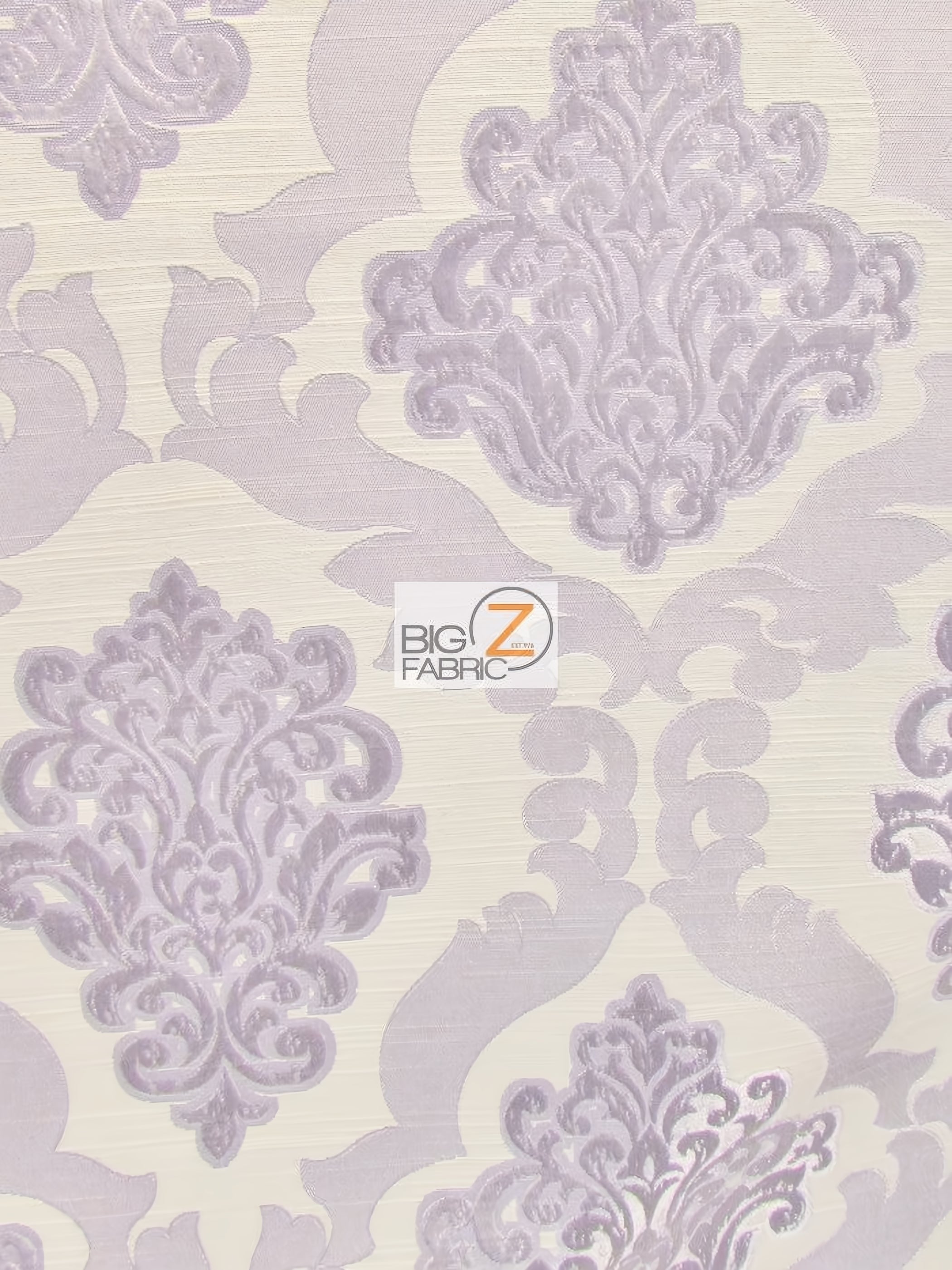 Medieval 2 Tone Damask Upholstery Fabric / Thistle / Sold By The Yard