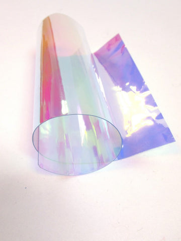 Multi-Color (12 Gauge) Tinted Plastic Vinyl Fabric / Sold By The Yard - 0