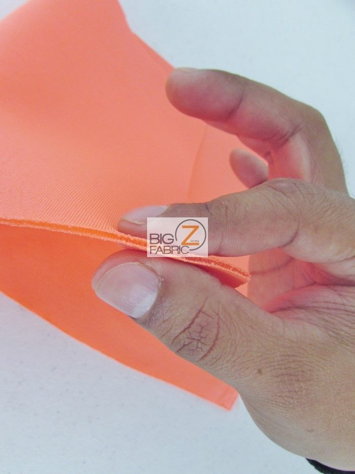  Scuba Crepe Techno Knit Fabric (Orange NEON) : Everything Else