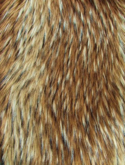 Timber Wolf Animal Long Pile Fabric / Sold By The Yard - 0