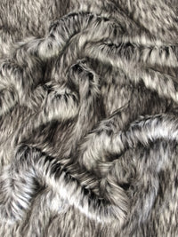 Siberian Husky Animal Faux Fur Fabric / Sold By The Yard