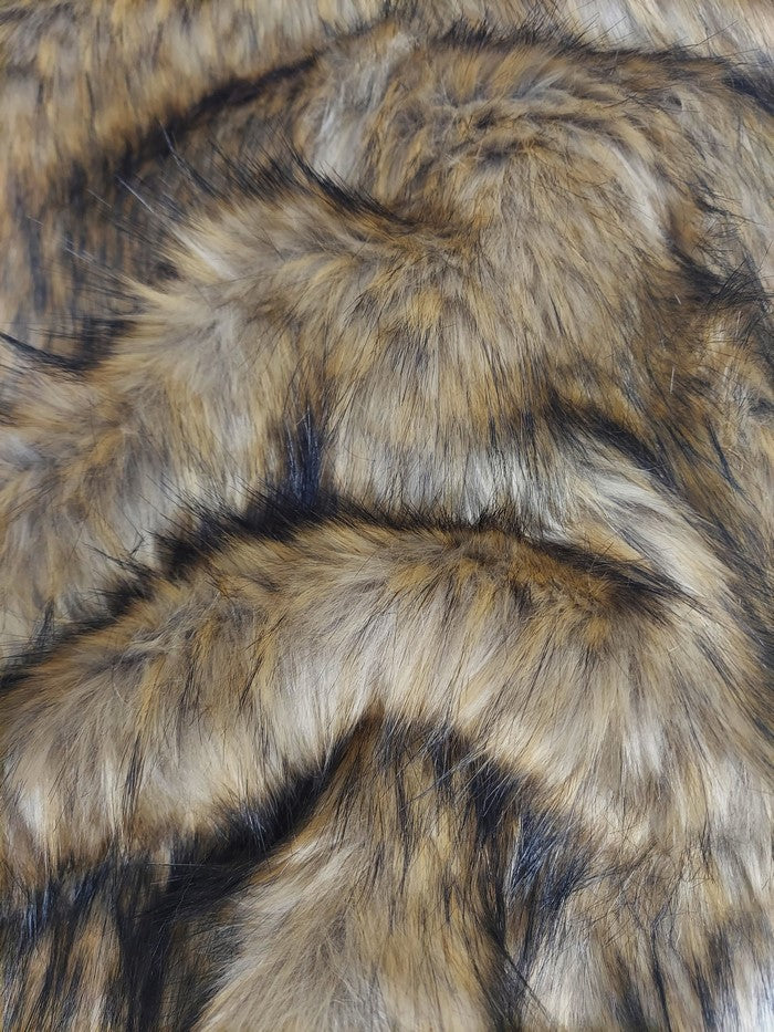 Vintage Wolf Animal Coat Costume Faux Fur Fabric / Sold By The Yard