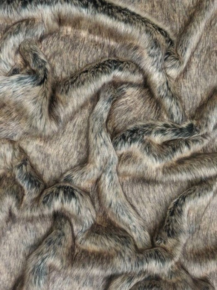 Mountain Wolf Animal Short Pile Coat Costume Faux Fur Fabric / Sold By The Yard