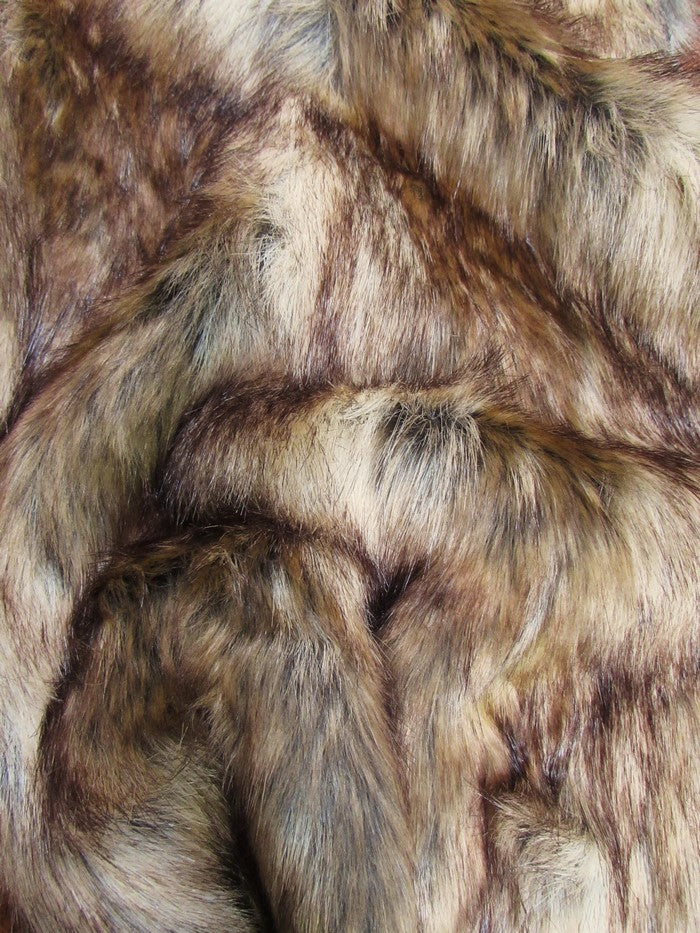 Canadian Fox Animal Long Pile Coat Costumes Faux Fur Fabric / Sold By The Yard