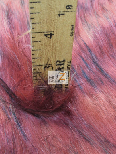 Shaggy Sabrewulf Faux Fake Fur Fabric / Steel / Sold By The Yard - 0