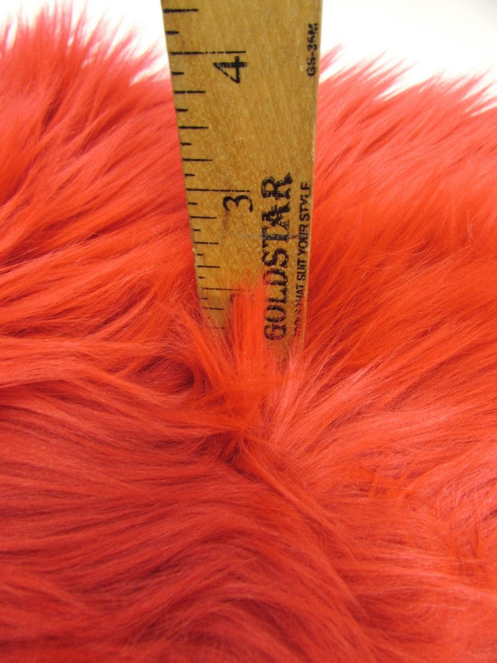 Neon Pink UV Reactive Solid Shaggy Fabric / Sold By The Yard-4
