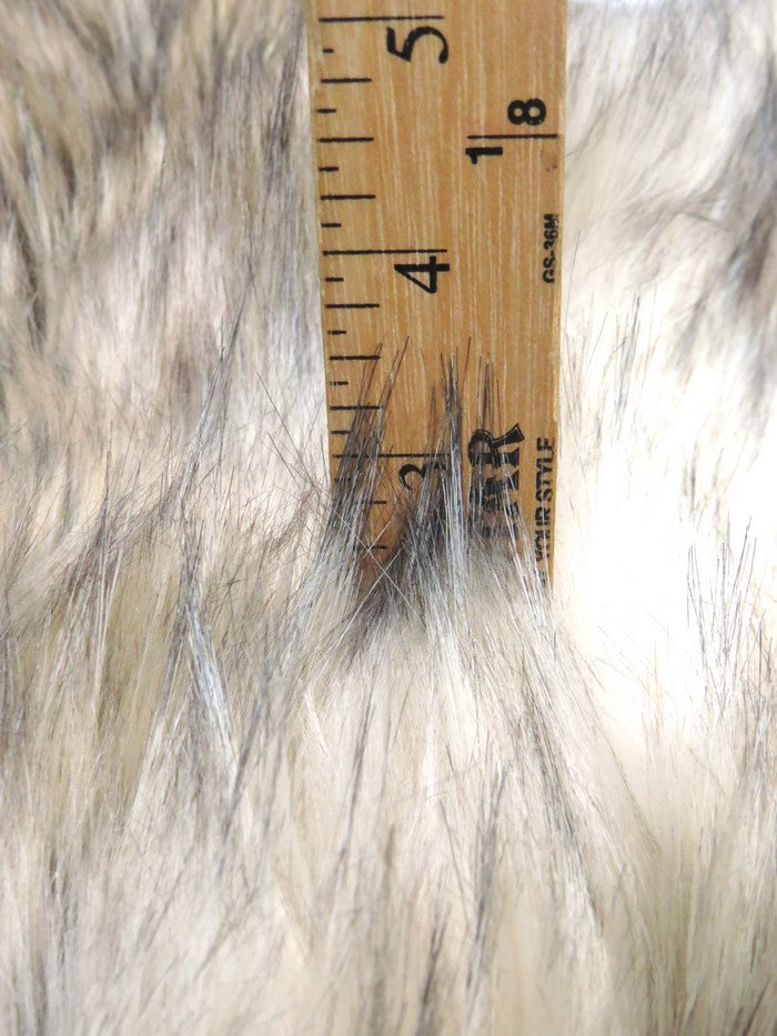 Mojave Desert Wolf Animal Faux Fur / Sold By The Yard-4