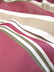 Oxford Stripe Outdoor Canvas Waterproof Fabric / Brown / Sold By The Yard