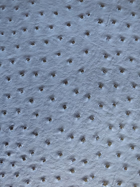 Blue Classic Ostrich Upholstery Vinyl Fabric / By The Roll - 30 Yards