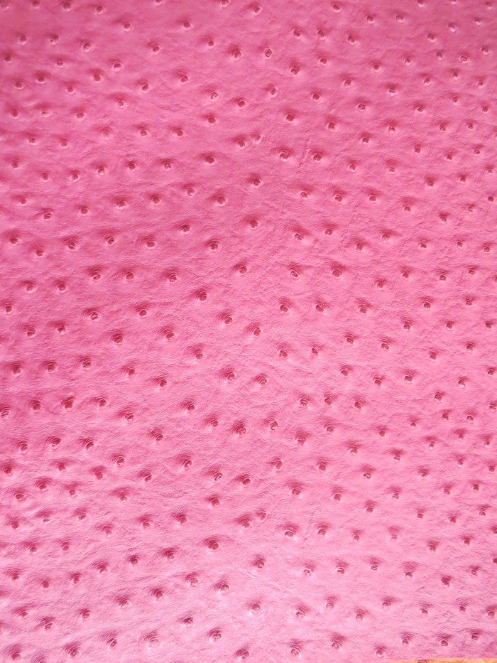 Fuchsia Classic Ostrich Upholstery Vinyl Fabric / Sold By The Yard