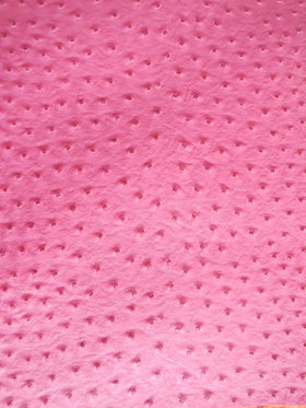 Fuchsia Classic Ostrich Upholstery Vinyl Fabric / Sold By The Yard